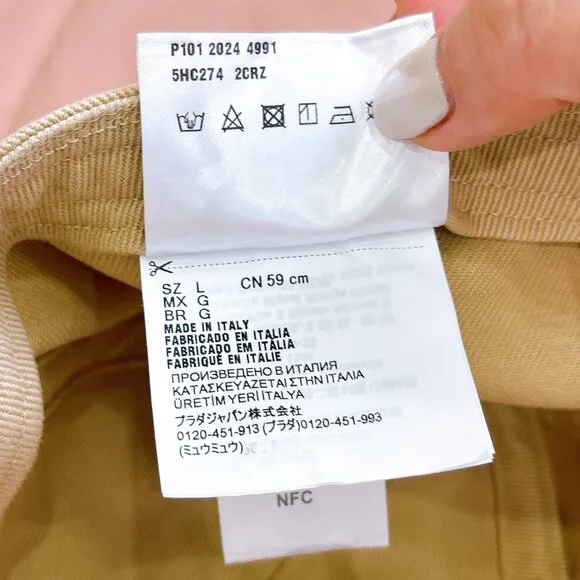 BRAND NEW MIUMIU HAT WITH DUST BAG, L - Picture 5 of 8